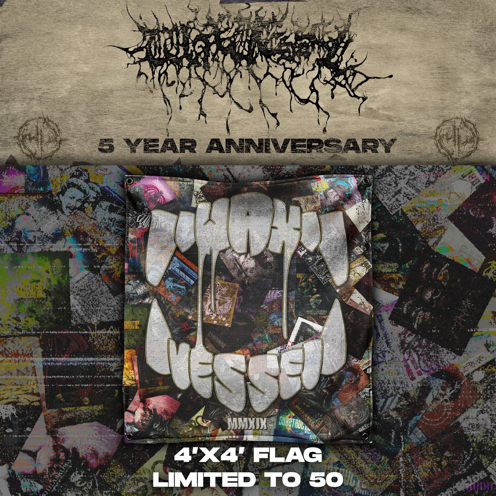 Wax Vessel - Anniversary Flag