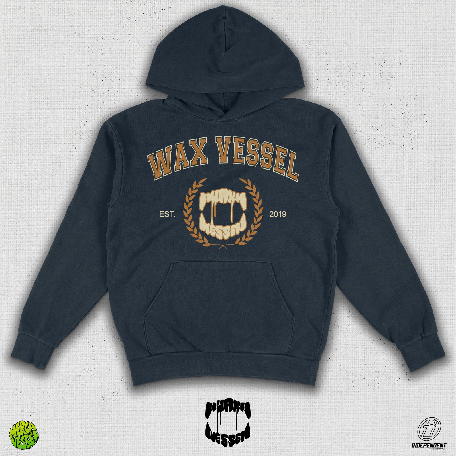 Wax Vessel - Navy Uni Hoodie
