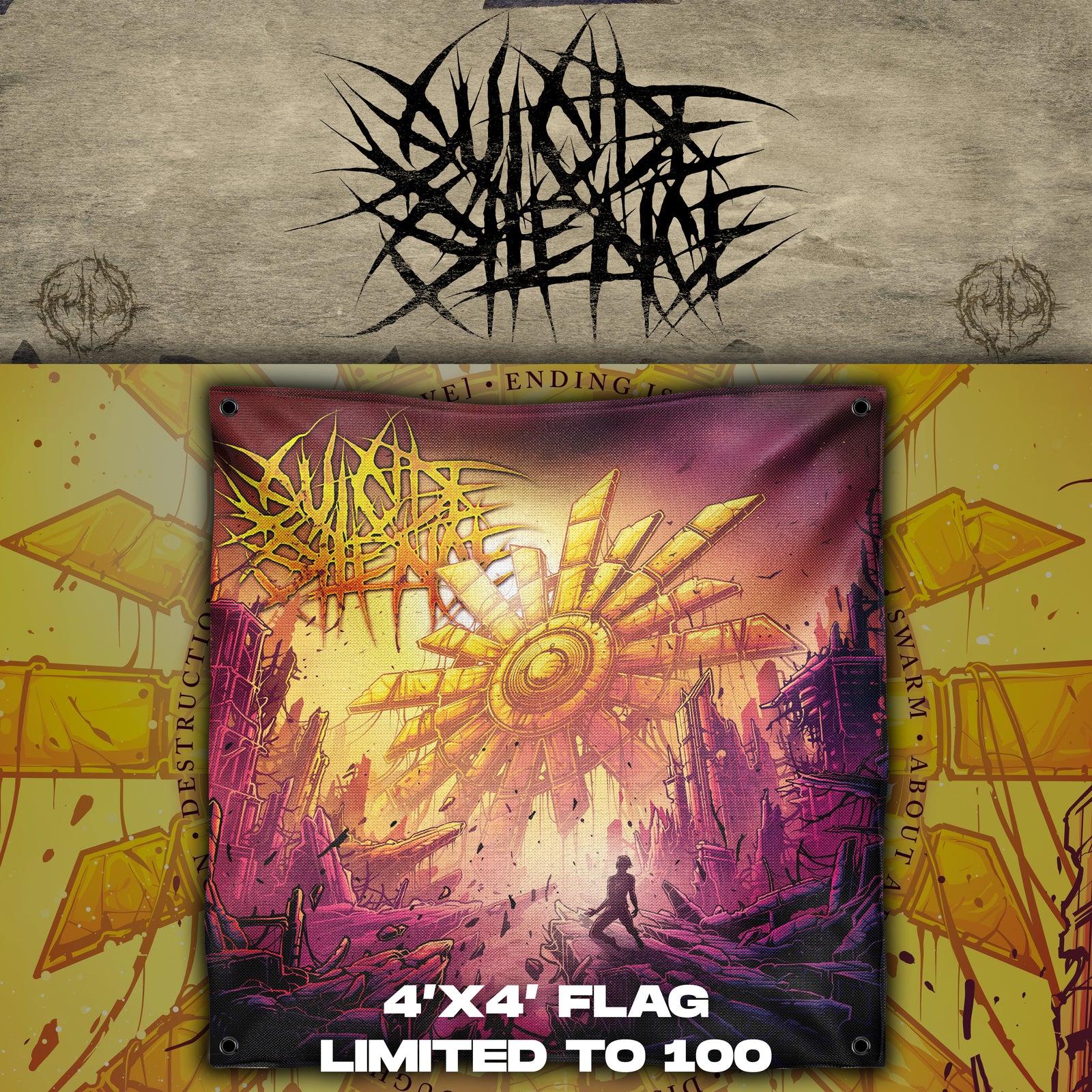 Suicide Silence - EP Art Flag