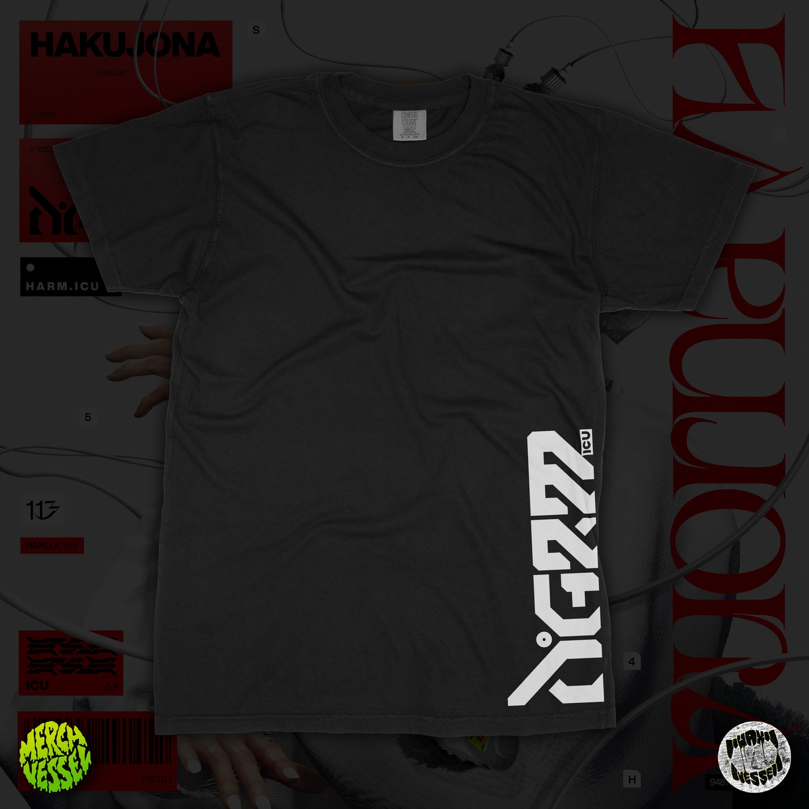 HARM.icu - Side Logo Shirt