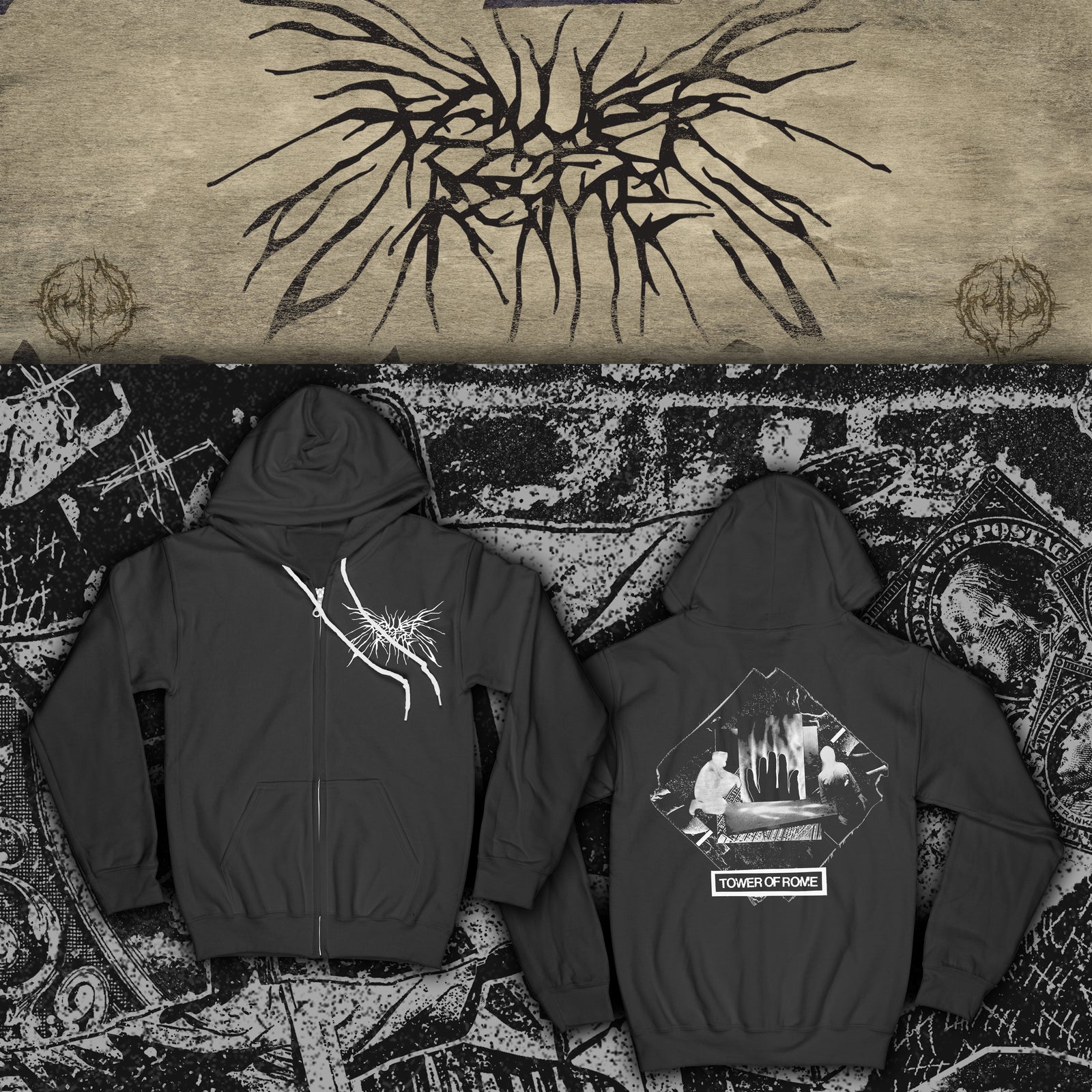 Tower Of Rome - Diamond Zip Hoodie