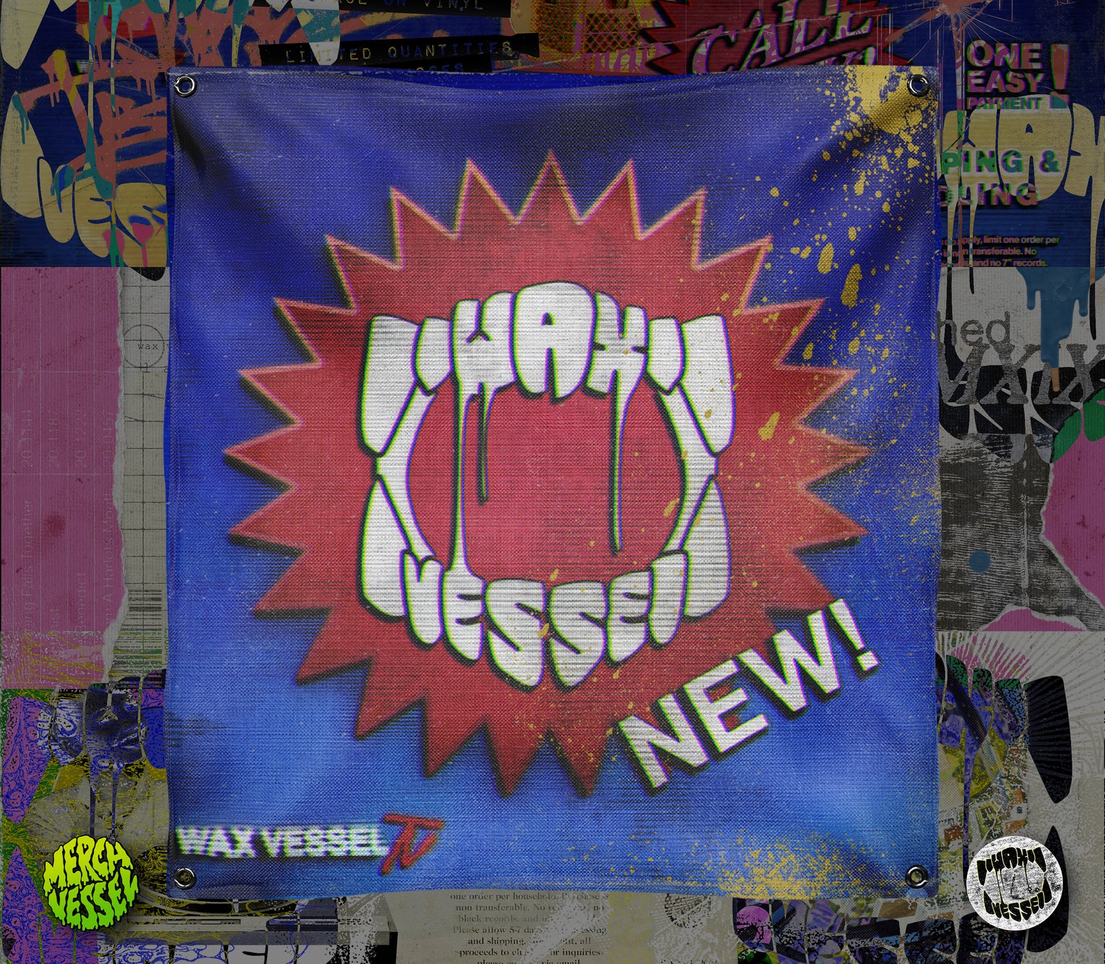 Wax Vessel - Infomercial Wall Flag