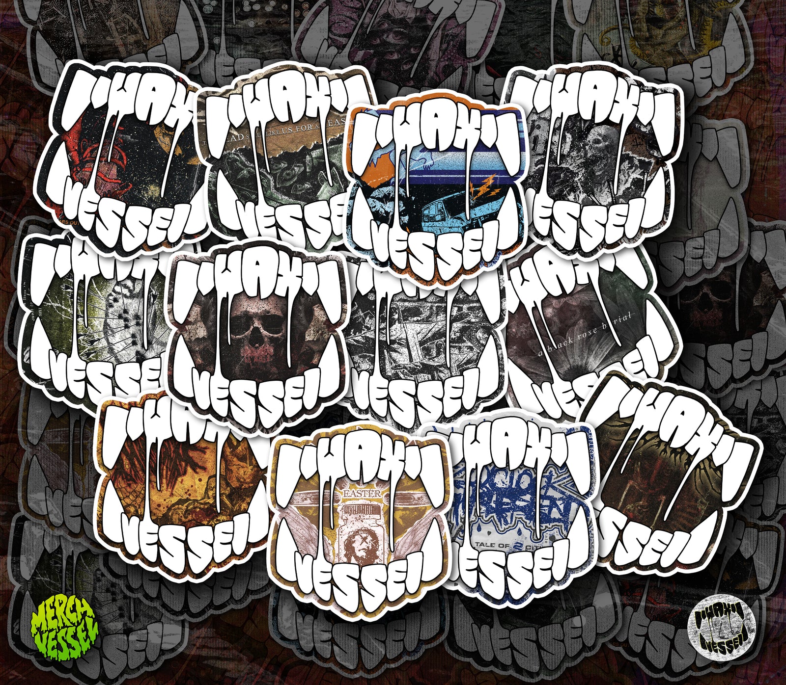 Wax Vessel - Legacy Sticker Pack (100)