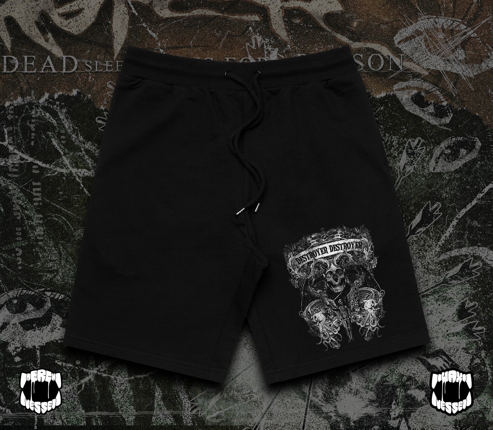 Destroyer Destroyer - Octoskull Sweatshorts