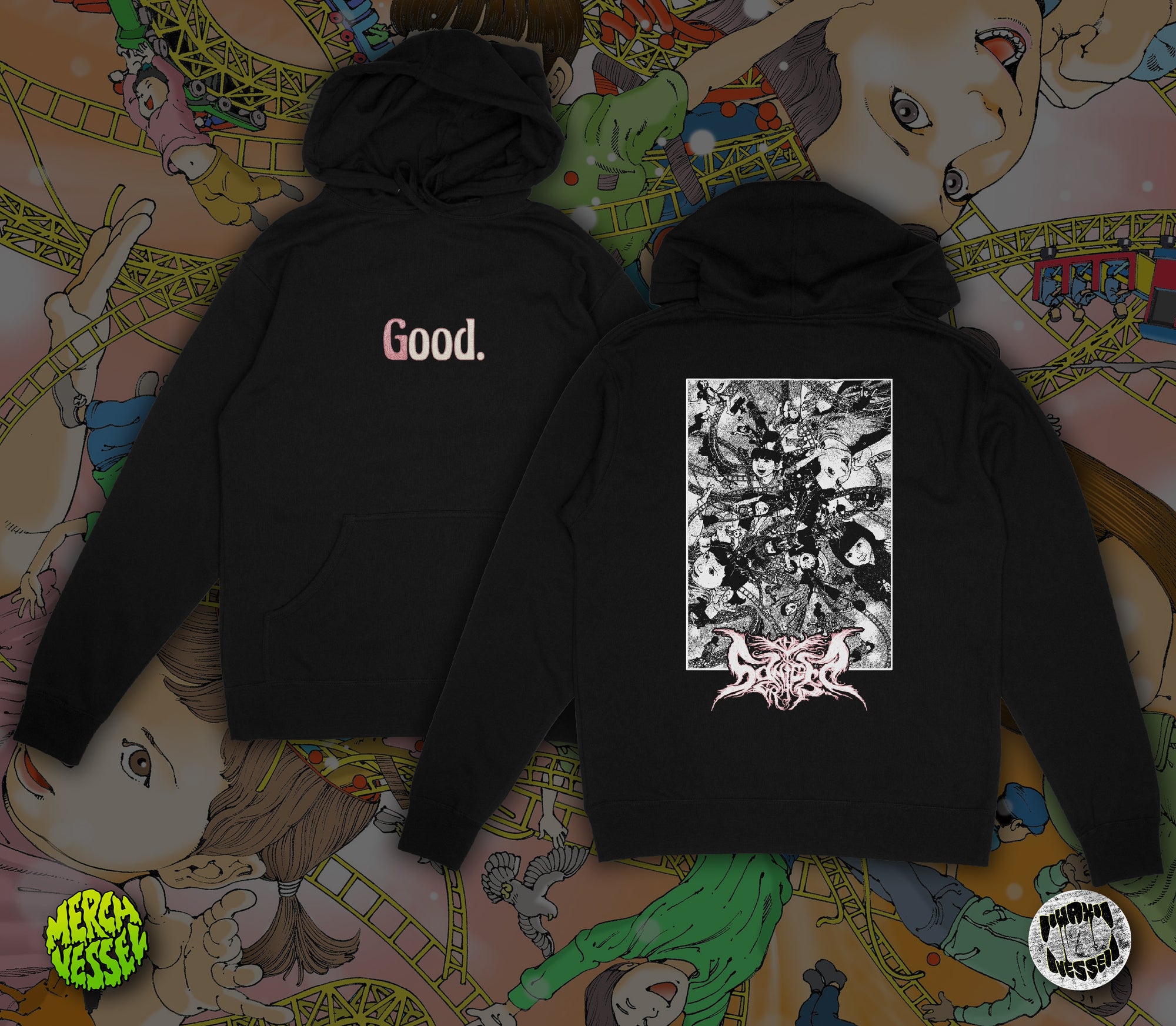 The Sawtooth Grin - G O O D Embroidered Hoodie