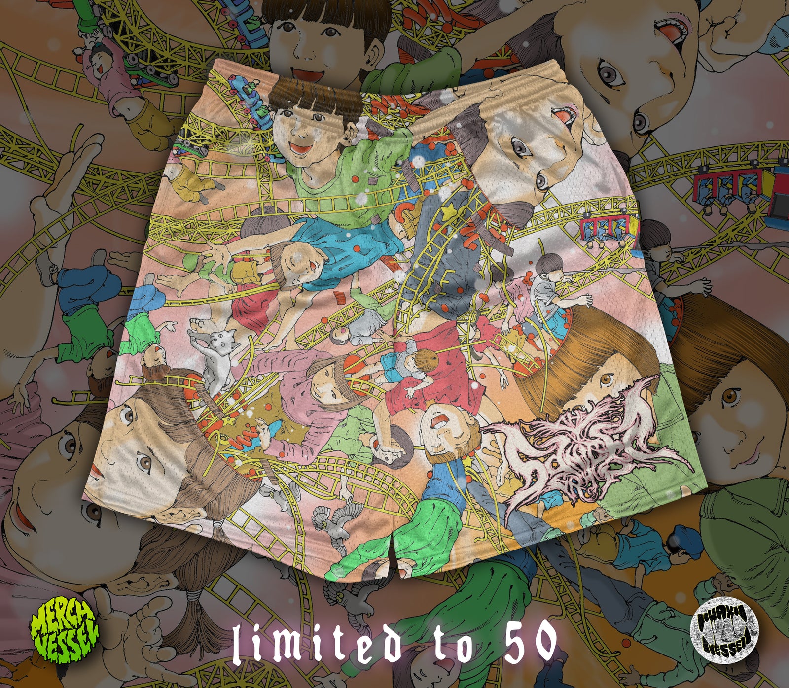 The Sawtooth Grin - Kids Mesh Shorts